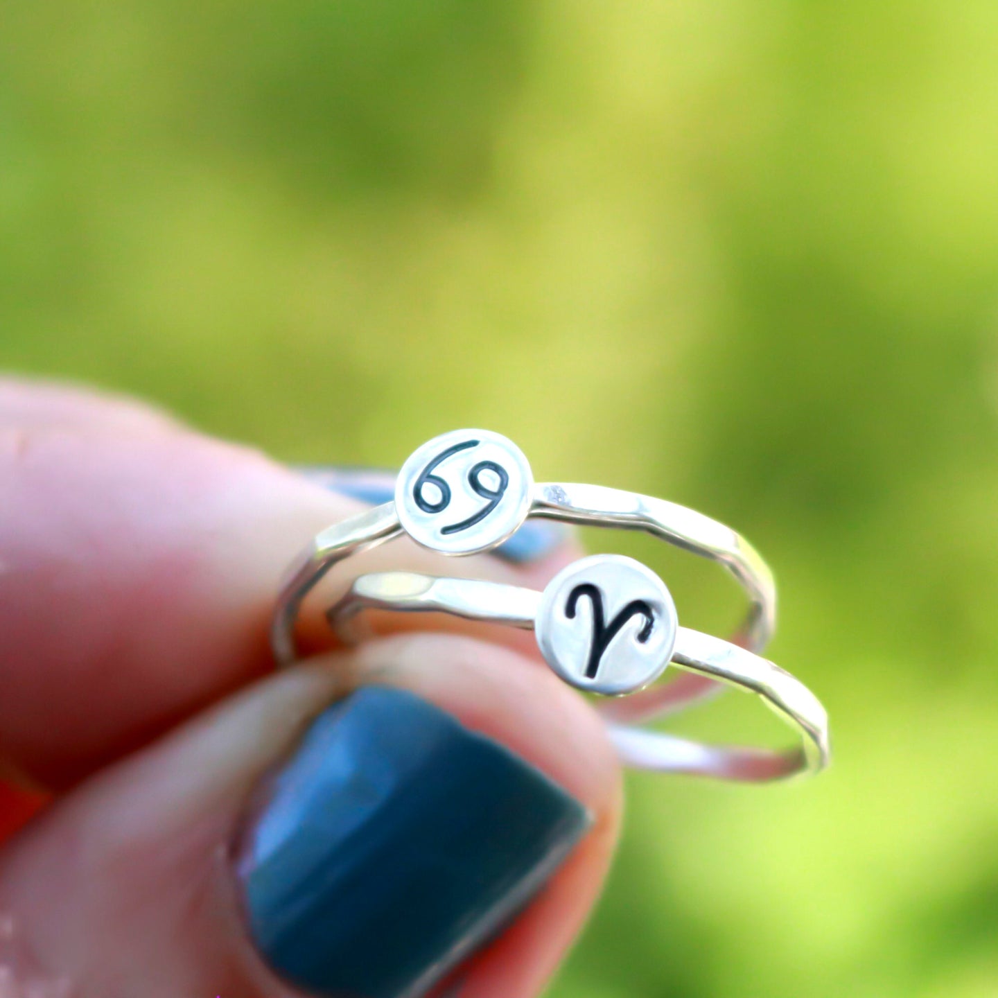 Zodiac Symbol Rings-Womens-LittleGreenRoomJewelry-LittleGreenRoomJewelry